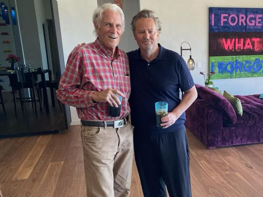 Keith Morrison with son Matthew Perry