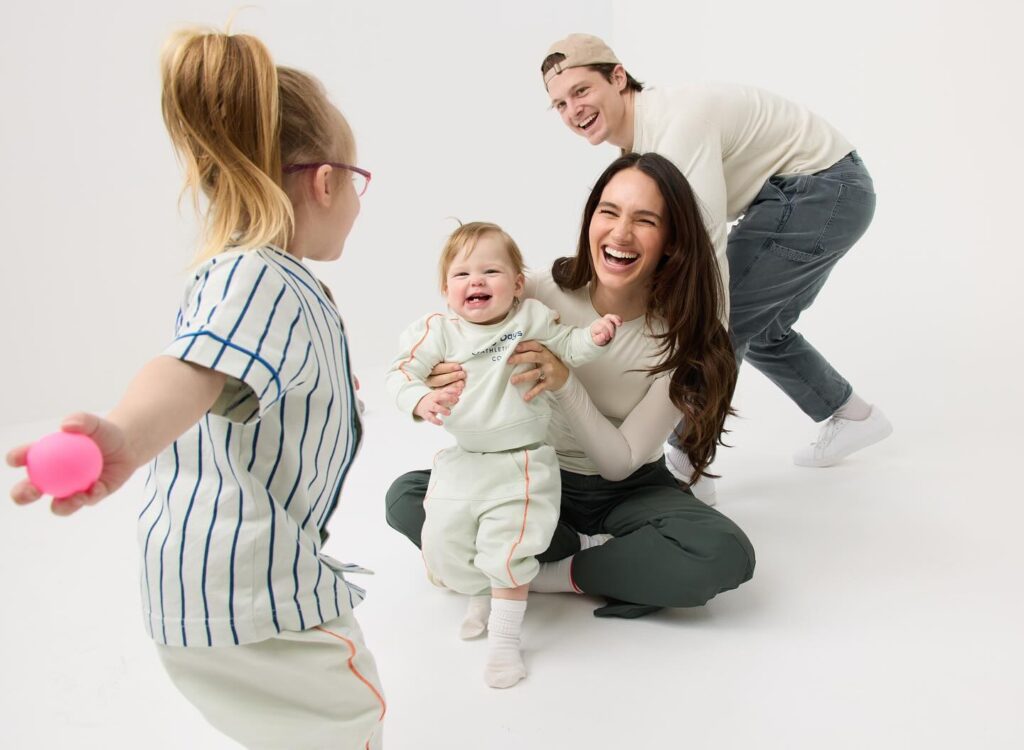 TikTok star Abbie Herbert with husband, Josh Herbert, and kids